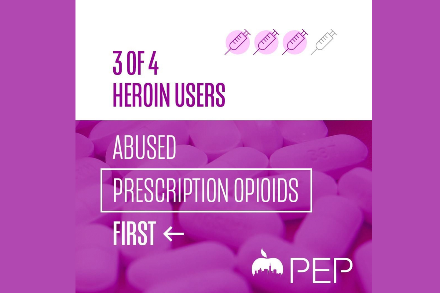 Heroin addiction often starts with prescription opioid misuse.