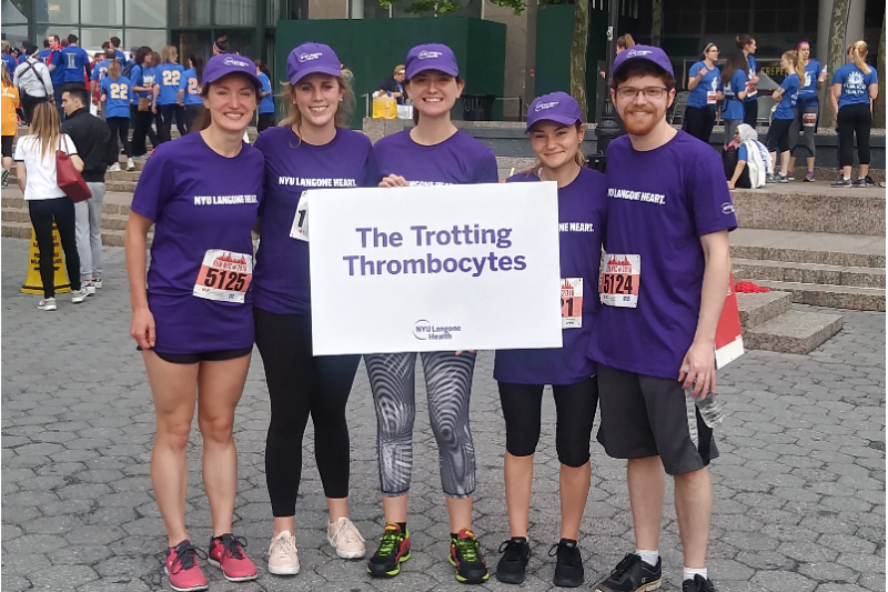 Trotting Thrombocytes at the AHA Run in 2018